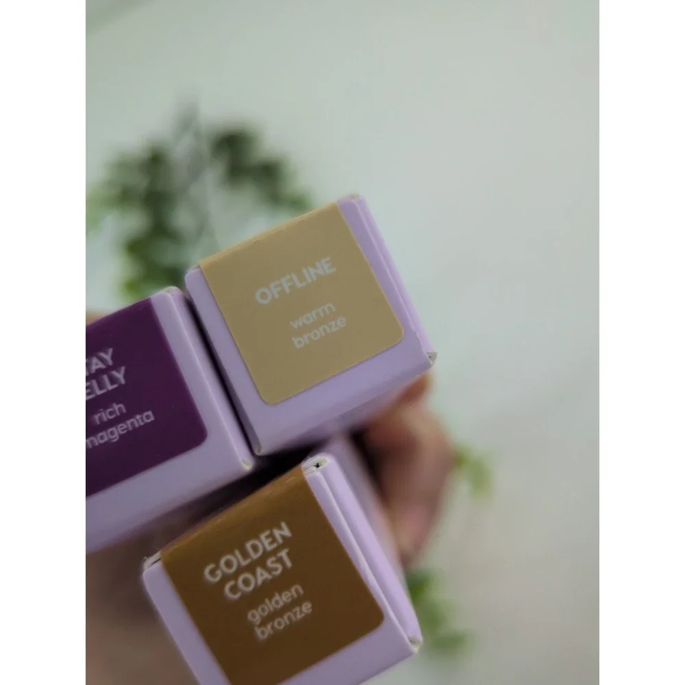 NIB LOT 3😍Jelly Much Gel Eyeshadow Stick Salt Jelly Golden Coast Offline Bronze